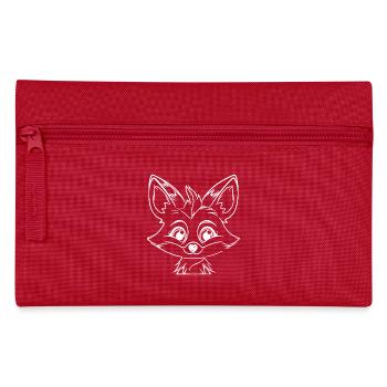 Schlauer Putziger Kinder Fuchs - Federtasche - Rot - Vorne
