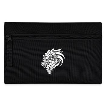 Dragon chinois rugissant dans le style de tatouage - Trousse - noir - Devant