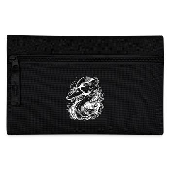 Mignon petit canard avec un sourire amusant - Trousse - noir - Devant
