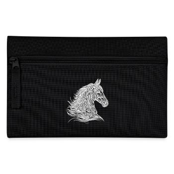 Etalon élégant avec une belle crinière de tatouage - Trousse - noir - Devant