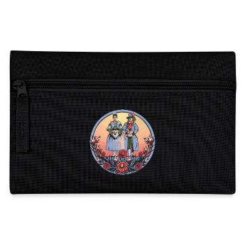 Folklore sorabe – couple en costume traditionnel - Trousse - noir - Devant
