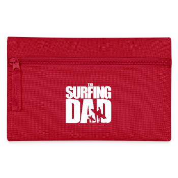 Surfer, Surfing Dad, Surfing Child, Wellenreiten - Pencil Case - red - Front