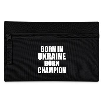 Ukraine - born in ukraine born champion - Federtasche - Schwarz - Vorne