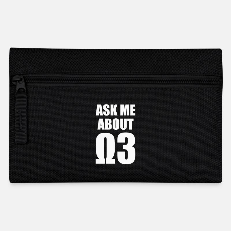 Posez-moi des questions sur les oméga 3 - blanc - Trousse - noir