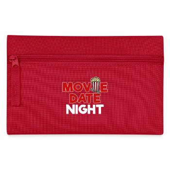 Popcorn Statement Movies Cinema Night Streaming - Pencil Case - red - Front