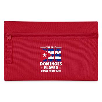 Domino Spiel Design - Federtasche - Rot - Vorne