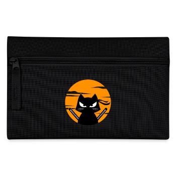 Japanese Cat Anime Manga Animation Mangastyle - Pencil Case - black - Front