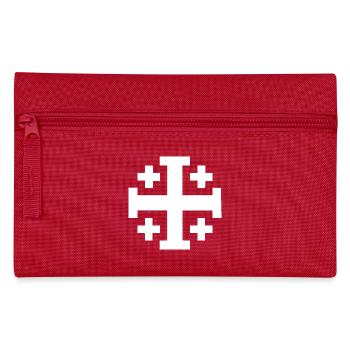 Jerusalem kreuz Jerusalemkreuz - Federtasche - Rot - Vorne