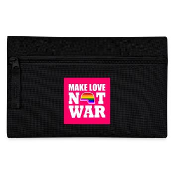 Make love not war - Pencil Case - black - Front