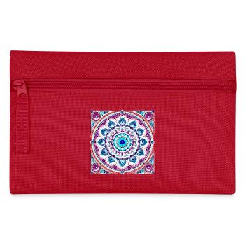 Orbitale Mandala Blau-Rosa - Federtasche - Rot - Vorne