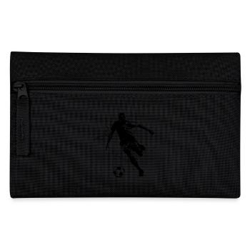Soccer player kicks a soccer ball - Pencil Case - black - Front