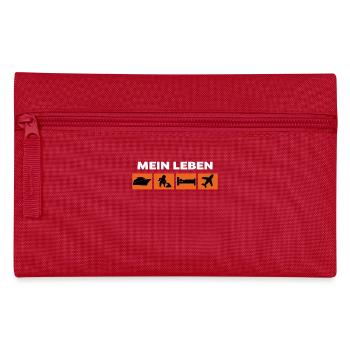 Workaholic Job Statement Karriere Arbeiter - Federtasche - Rot - Vorne