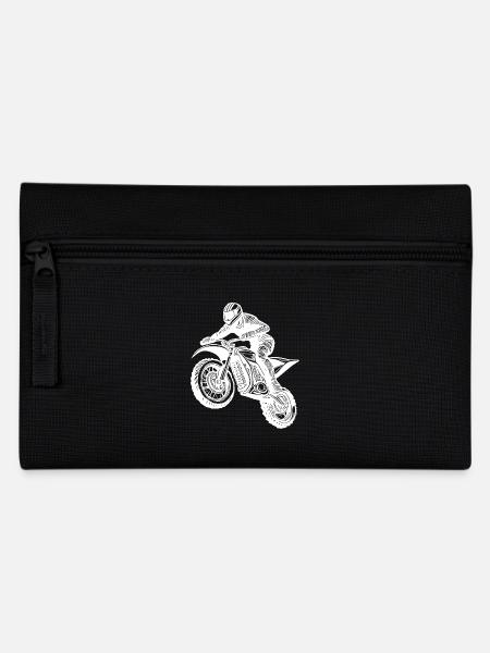 Motorrad Rennsport Offroad Feldweg Sprung Maschine - Federtasche - Schwarz