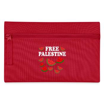 Free palestine - Trousse - rouge - Devant