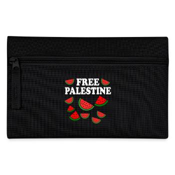 Free palestine - Federtasche - Schwarz - Vorne