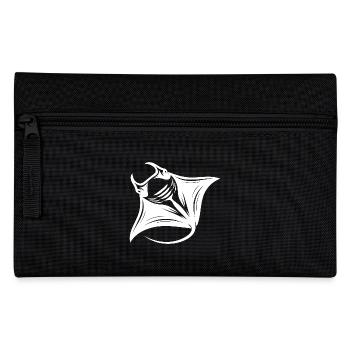 Elégante raie manta géante en vol - Trousse - noir - Devant