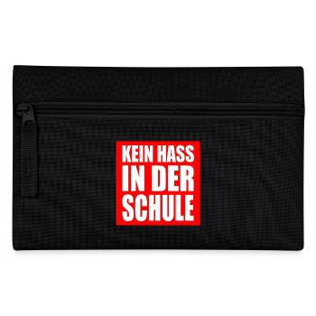 kein hass in der schule - Federtasche - Schwarz - Vorne