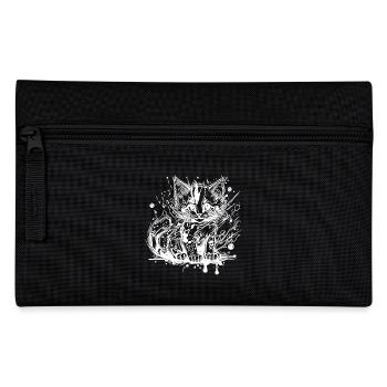 Cute little house cat in graffiti style - Pencil Case - black - Front
