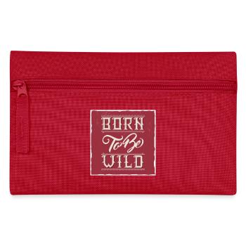 Burn To Be Wild Typographie Vintage - Trousse - rouge - Devant