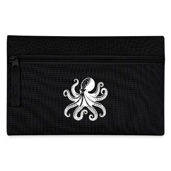 Large Squid Octopus with Eight Arms - Pencil Case - black - Front