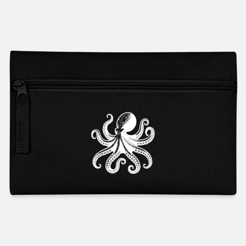 Grande pieuvre calmar à huit bras - Trousse - noir