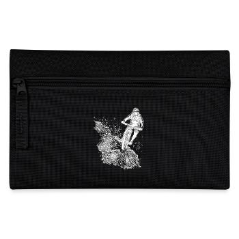 Vététiste, vélo, montagne, gravier, descente - Trousse - noir - Devant