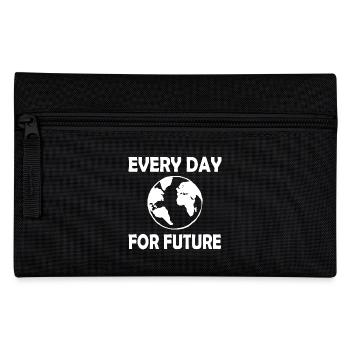 Every day for future - Federtasche - Schwarz - Vorne