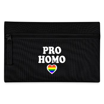 Pro homo - Pencil Case - black - Front