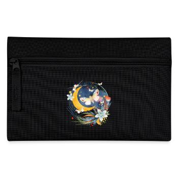 rare exotic butterflies in the moonlight - Pencil Case - black - Front