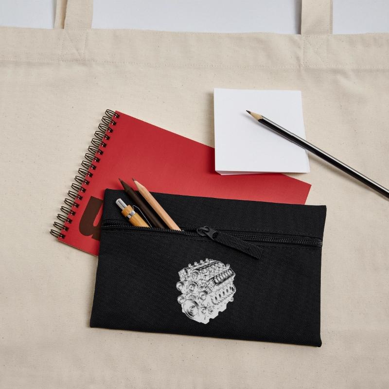 Engine Block Cylinder Displacement Fan Engine Pencil Case