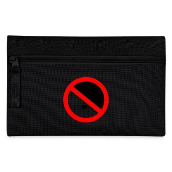 Against the right - against nazis - Pencil Case - black - Front