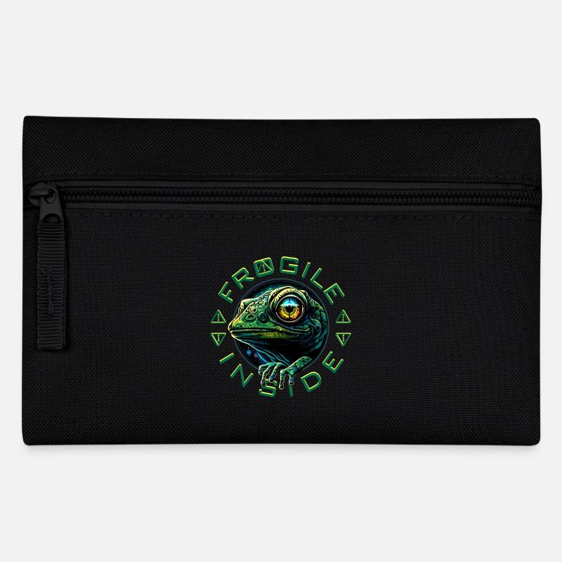 Frogile Inside - Pencil Case - black