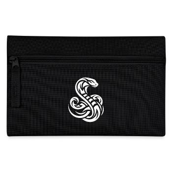 Giftiges Schlangen Tattoo - Federtasche - Schwarz - Vorne