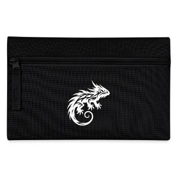 Shaggy Bearded Dragon Tribal Dragon Tattoo - Pencil Case - black - Front