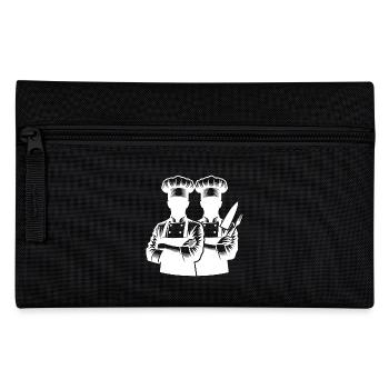 Chefs and Amateur Chefs Silhouette Portrait - Pencil Case - black - Front