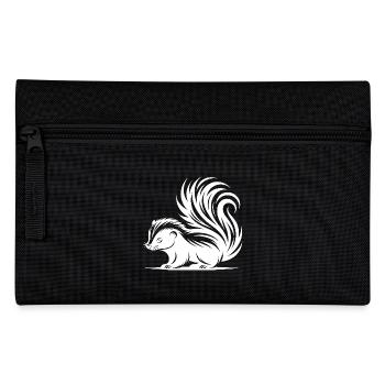 Cute cuddly skunk baby - Pencil Case - black - Front