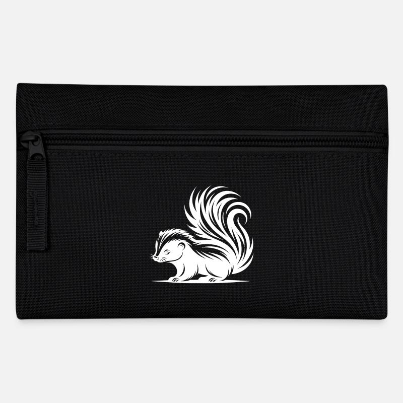 Süsses Knuffiges Stinktier Baby - Federtasche - Schwarz