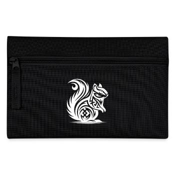Petit mignon bébé écureuil style de tatouage - Trousse - noir - Devant