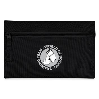 Boxing Sport Training Team Club Illustration Logo - Pencil Case - black - Front