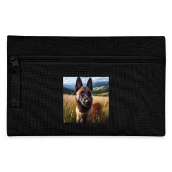 Belgischer Malinois - Federtasche - Schwarz - Vorne