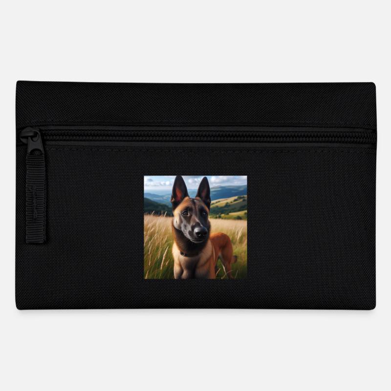Belgischer Malinois - Federtasche - Schwarz