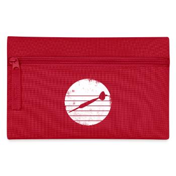 Dartpfeil Skizze - Federtasche - Rot - Vorne