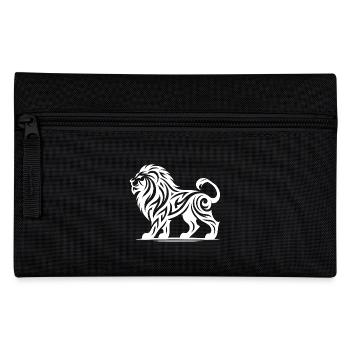 Lion de tatouage tribal fier élégant - Trousse - noir - Devant