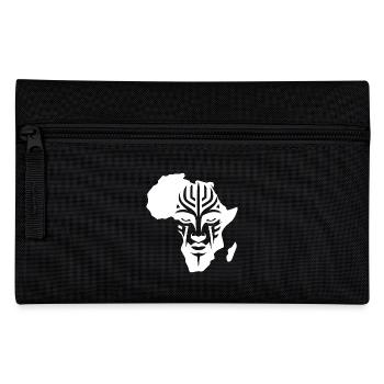 Africa Continent Masks Tattoo Style Jewelry - Pencil Case - black - Front