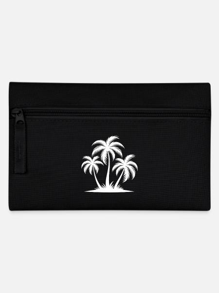 Beach Strand Hawaii Insel Palmen - Federtasche - Schwarz