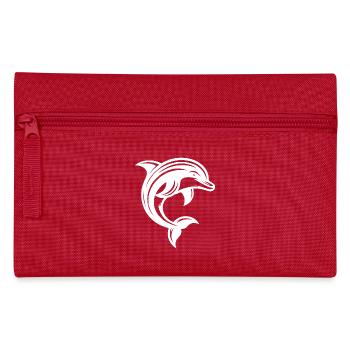 Mignon Petit Mignon Tatouage Dauphin - Trousse - rouge - Devant