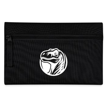 Grinsender Raptor Logo Style - Federtasche - Schwarz - Vorne