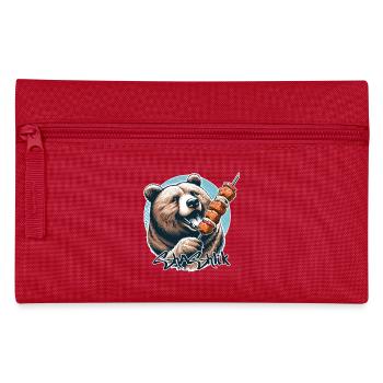 Shashlik viande brochette ours cadeau - Trousse - rouge - Devant