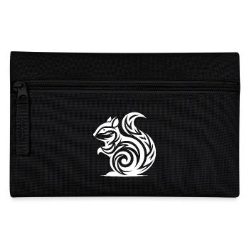 Petit bébé écureuil dans le Style de tatouage - Trousse - noir - Devant