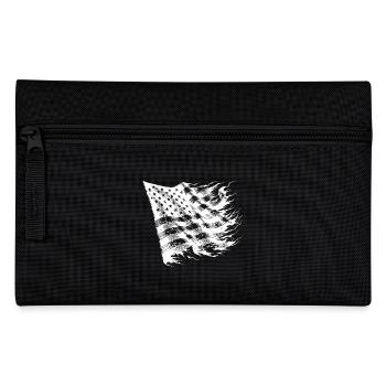 USA Flag Vintage Tattoo Style - Pencil Case - black - Front
